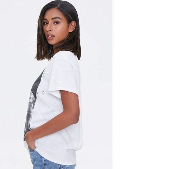 David Bowie and Debbie Harry punk rock Official cotton T-Shirt M/L big NWT - Picture 3 of 4